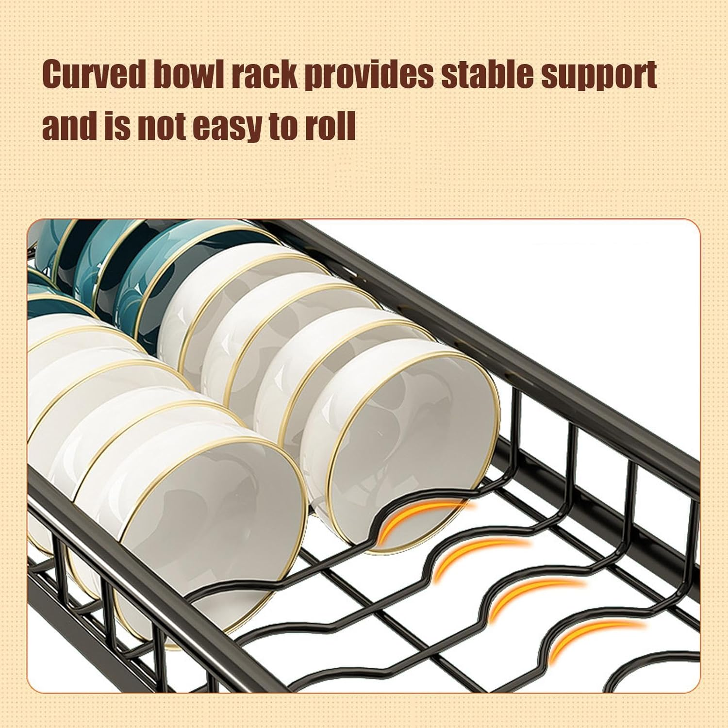 Dish Rack Over Sink Retractable Dish Drainer Rack Above Sink Drying Rack - 85Cm