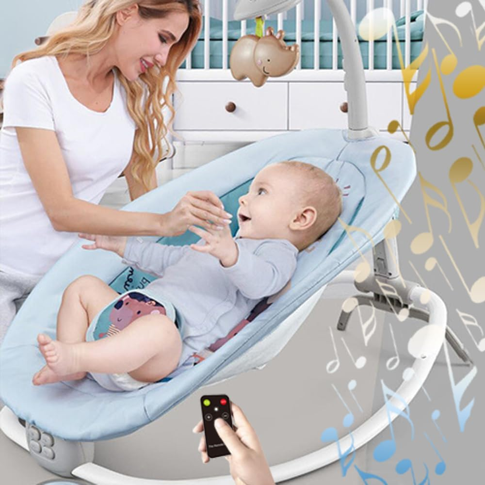 Hu-Baby - Rhythmic Rocker With Vibration &Amp; Remote Control