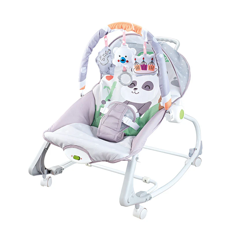 Hu-Baby – 2In1 Baby Rocker Rocking Chair With Wheels Vibrating Music