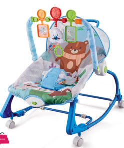 Hu-Baby –  2in1 Baby Rocker Rocking Chair with Wheels Vibrating Music