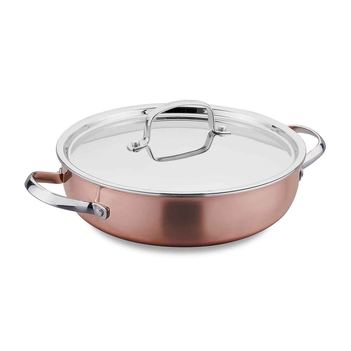 Korkmaz Divani Stainless Steel Low Casserole 24 X 7Cm - 2.7 Liter