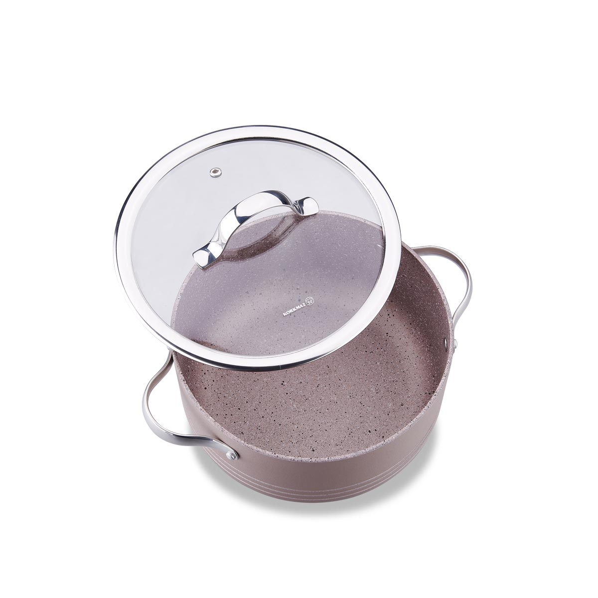 Korkmaz Linea 7 Piece Rosagold Cookware Set - A2619