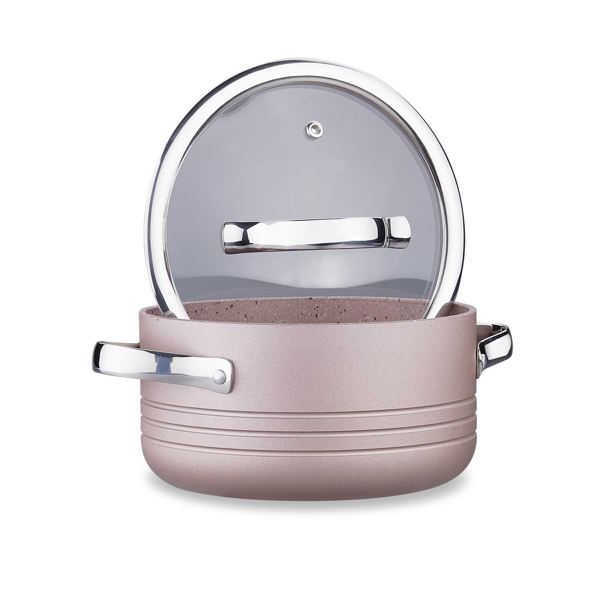 Korkmaz Linea 7 Piece Rosagold Cookware Set - A2619