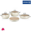 Korkmaz Mondea 7 Piece Granite Cookware Set - A2656