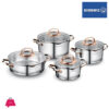 Korkmaz Rosanna Cookware Set 8 Pcs
