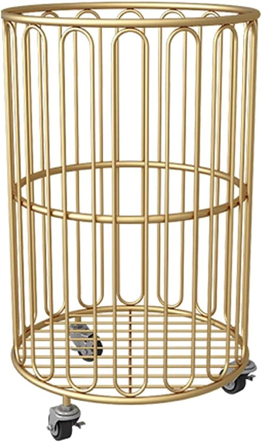 Mesh Laundry Hamper With Wheels 360 Metal Rolling Laundry Basket Dirty Clothes &Amp; Toy Storage Organizer For Bathroom Bedroom