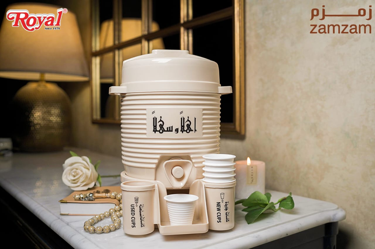 Mini Zamzam Cooler Dispenser 2L &Amp; 5L Beige N Gray Haramain Inspired 18 Mini Zamzam Cooler Dispenser 2L &Amp; 5L Beige N Gray Haramain Inspired