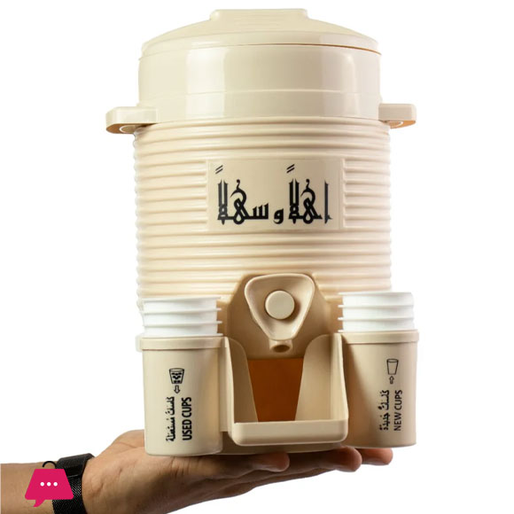Mini Zamzam Cooler Dispenser 2L &Amp; 5L Beige N Gray Haramain Inspired 5 Mini Zamzam Cooler Dispenser 2L &Amp; 5L Beige N Gray Haramain Inspired - Image 3