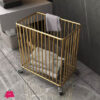 Nordic Style Light Weight Dirty Clothes Storage Basket Gold Laundry Basket 1 Nordic Style Light Weight Dirty Clothes Storage Basket Gold Laundry Basket