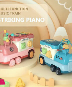 Train Educational Striking Piano Hand Beat Drum Toys Multifunctional Baby Musical Toy