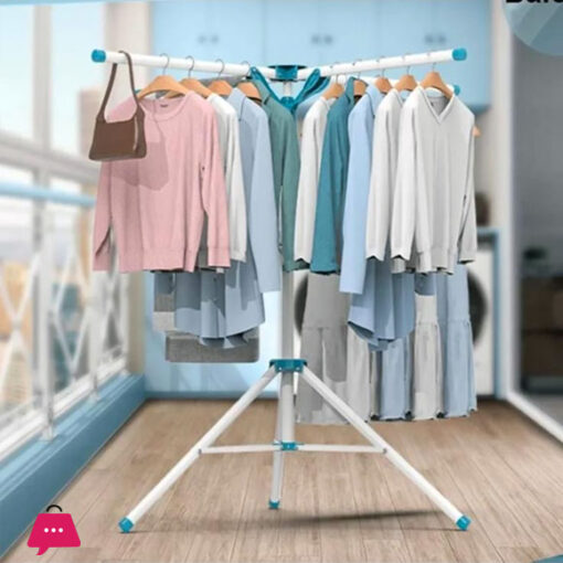 Tripod 4-Arm Clothes Drying Rack Height Adjustable Laundry Rack in Pakistan