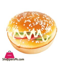 Techmanistan 1 Piece Burger Shape Fridge Magnet Cute Magnets Fake Burger Refrigerator Decoration Bakery Dessert Photo Magnet
