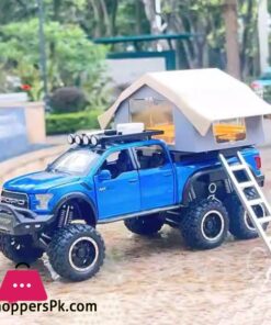1:24 Ford Raptor F150 Camping RV Off Road Pickup Truck