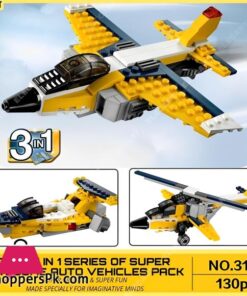 130-Piece Lego Building Set: Super Creative 3-In-1 Super Airplane Blocks Toy - Perfect Gift For Children And Adults 22 130 Piece Lego Building Set Super Creative 3 In 1 Architect Super Airplane Blocks Toy Perfect Gift For Children And Adults