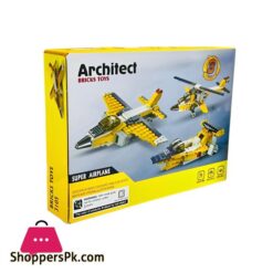 130 Piece Lego Building Set Super Creative 3 In 1 Architect Super Airplane Blocks Toy Perfect Gift For Children And Adults