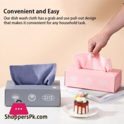 20Pcsbox Colorful Home Cleaning Kitchen Dish Cloth Napkins Tableware Absorbent Microfiber Towel Non Stick Oil Dish Rags Dishcloth Kitchen Home