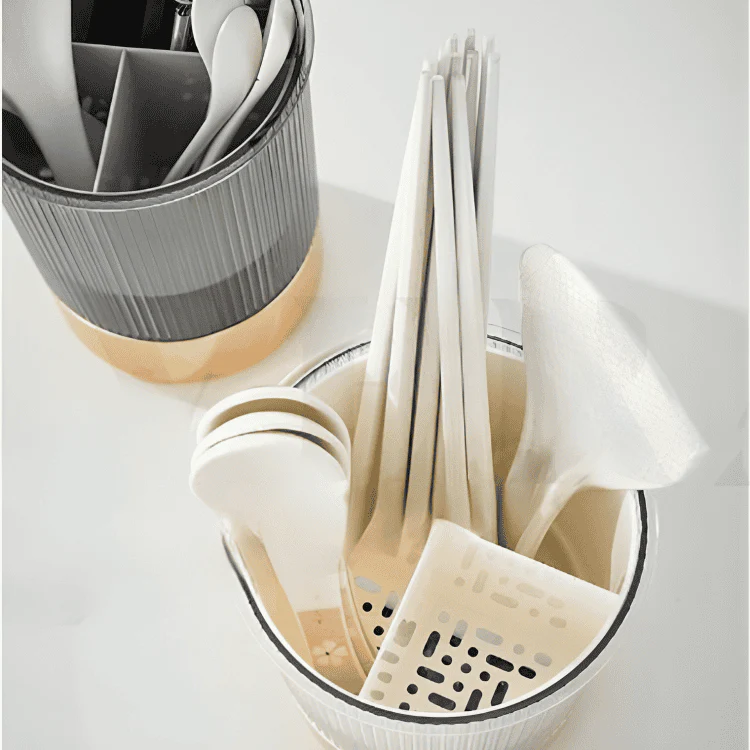3 Grid Kitchen Cutlery Storage Rack Chopsticks Spoon Rack