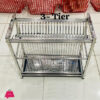 3-Tier Pure Stainless Steel Non Magnetic Dish And Plates Rack