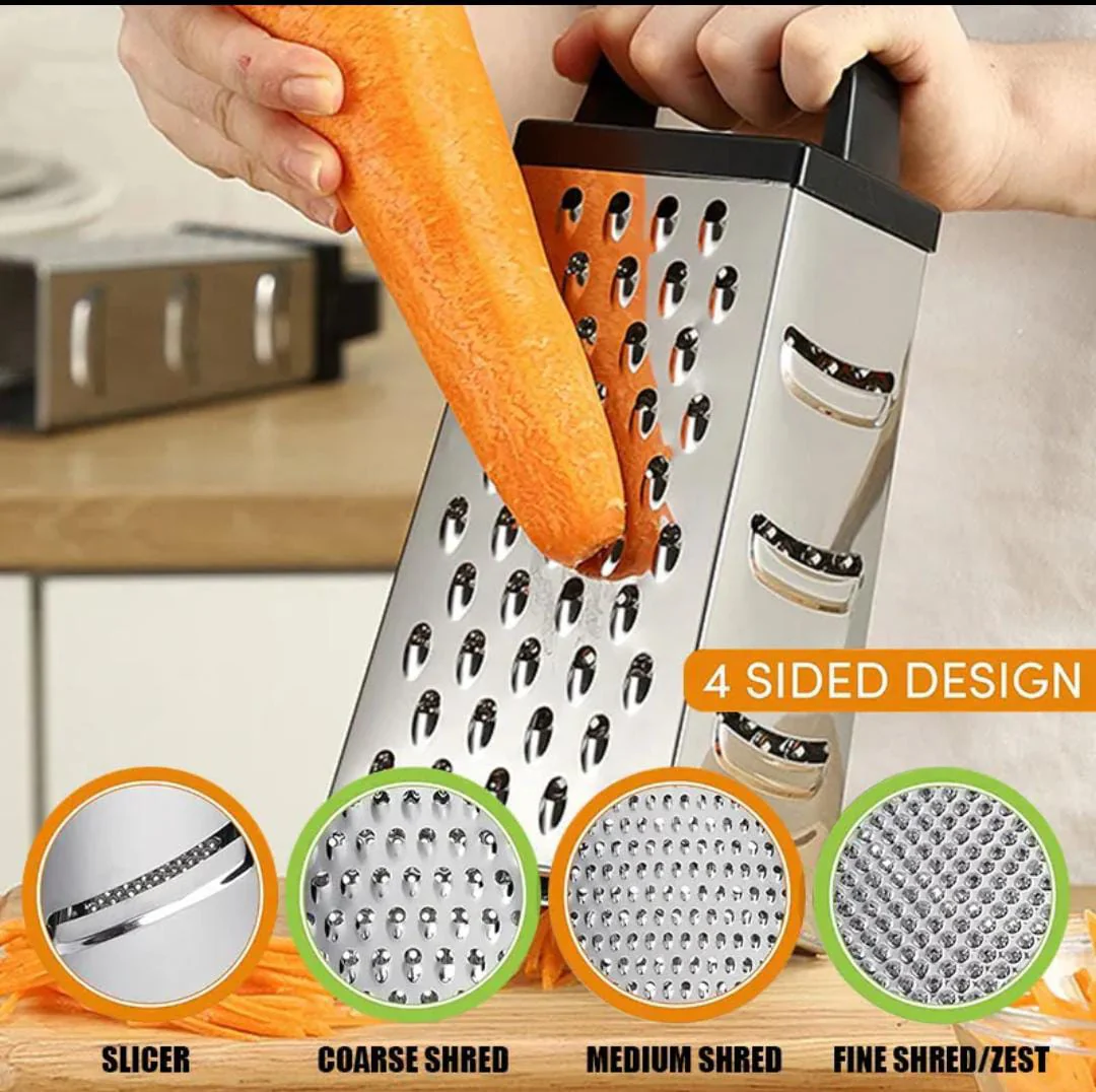 4 Sided Cheese Grate &Amp; Vegetable Slicer
