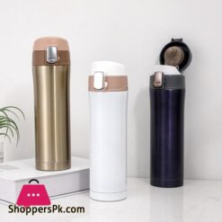 500Ml Thermos Stainless Steel Insulated Thermal Cup Bottle Travel Mug Water Vacuum Cup School Home Tea Coffee Drink Bottle Cup