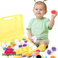 A To Z Alphabet Letter Matching Eggs Color Shape Briefcase 26 Pieces