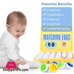 A To Z Alphabet Letter Matching Eggs Color Shape Briefcase 26 Pieces