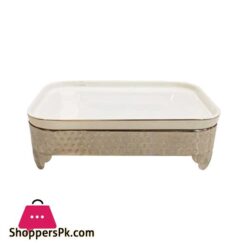 Brilliant Rectangle Serving Plate With Stand 14 Inch 7 Br0017 14Rectplate With Stand 4C