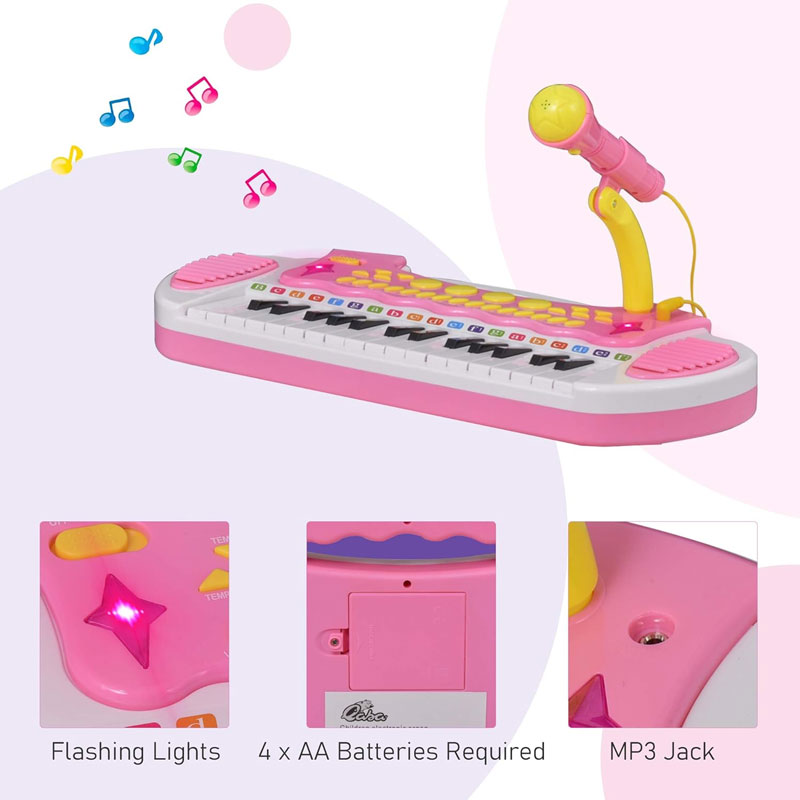 Children'S Electronic Keyboard Multi-Function With Microphone 31 Key Piano Can Be Play