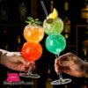 Cocktail Glass Goblet Bubble Ball Glass Juice Milk Water Cup Bar Party And Restaurant Drinkware