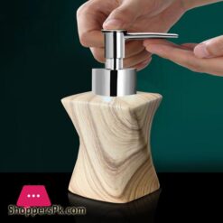 Creative Wood Grain Ceramic Soap Dispenser Lotion Bottle