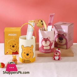 Disney Ceramic Bucket Cute Cutlery And Pen Barrel Holder