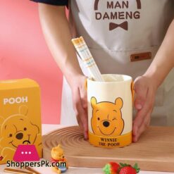 Disney Ceramic Bucket Cute Cutlery And Pen Barrel Holder