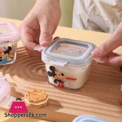 Disney Table Ware Minnie Food Bowl Glass Eco-Friendly Material Fresh-Keeping Box 130Ml