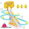 Duck Slide Toy Set Funny Automatic Stair Climbing Ducklings Cartoon Race Track Set Little Lovely Duck Slide Toy Escalator Toy With Lights And Music 3 Sliding Ducks Multi
