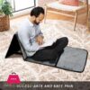 Foldable Muslim Prayer Rug With Backrest Portable Islamic Prayer Mat Seat For Travel Comfortable Lightweight Salah Mat