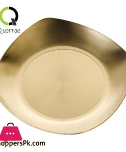 Golden Plate Square Korean Style Stainless Steel Luxury Square Plates Golden - 20Cm 13 Quorrae Spit Bone Dish Mirror Polished Table Garbage Appetizer Plate Tray