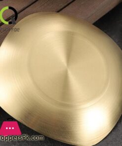 Golden Plate Square Korean Style Stainless Steel Luxury Square Plates Golden - 20Cm 14 Quorrae Spit Bone Dish Mirror Polished Table Garbage Appetizer Plate Tray