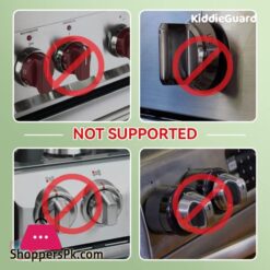 Pack Of 2 Child Protection Home Kitchen Oven Gas Cooker Button Knob Control Switch Protective Cover Protector Security Lock Kiddieguard