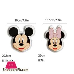 Disney Mickey &Amp; Minnie Ceramic Dish Cute Cartoon Meal Tray Microwave Oven Resistant Fruit Plate