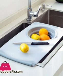 Multi-Functional 3 in 1 Chopping Board Detachable Folding Drain Basket