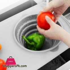 Multi-Functional 3 In 1 Chopping Board Detachable Folding Drain Basket