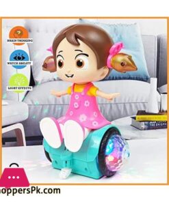 Musical Dancing Spinning Doll with Flashing Lights Light and Sound