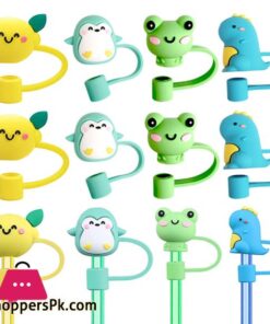 Straw Cover Silicone Straw Cover Cartoon