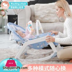 New Version Baby Multi-Function Baby Bouncer &Amp; Rocker Comfort Chair Pushable Trolley Baby Bassinet