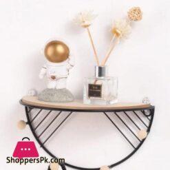 D Shape Wall Hanging Shelf Key Hanging Mounted Hanging Key Holding