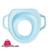 Potty Training Seat For Girls And Boys With Handles Fits Round Oval Toilets Non Slip With Splash Guard Portable Folding Large Non Slip Unbreakable Plastic Commode Potty Training Seat For Kids Toddlers Toilet Seat First Year Potty Seat Blue