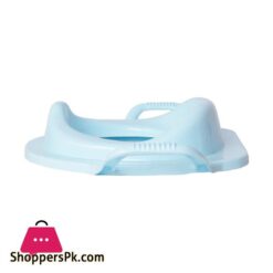 Potty Training Seat For Girls And Boys With Handles Fits Round Oval Toilets Non Slip With Splash Guard Portable Folding Large Non Slip Unbreakable Plastic Commode Potty Training Seat For Kids Toddlers Toilet Seat First Year Potty Seat Blue