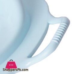 Potty Training Seat For Girls And Boys With Handles Fits Round Oval Toilets Non Slip With Splash Guard Portable Folding Large Non Slip Unbreakable Plastic Commode Potty Training Seat For Kids Toddlers Toilet Seat First Year Potty Seat Blue