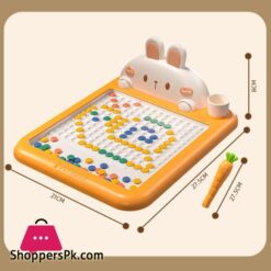 Rabbit Magnetic Drawing Board Bunny Doodle Board With Magnet Beads And Pen For Kids