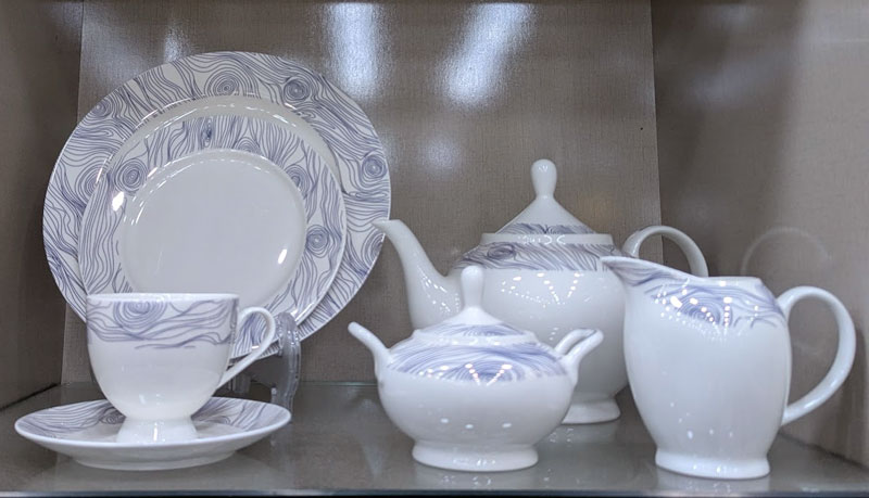 Spk Fine Bone China Tea Set 24 Pcs 6 Person